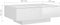 vidaXL - Salontafel - 90x60x31 - cm - spaanplaat - hoogglans - wit