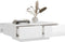 vidaXL - Salontafel - 90x60x31 - cm - spaanplaat - hoogglans - wit