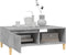 vidaXL - Salontafel - 90x60x35 - cm - bewerkt - hout - betongrijs