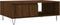vidaXL - Salontafel - 90x60x35 - cm - bewerkt - hout - bruin - eikenkleur