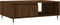 vidaXL - Salontafel - 90x60x35 - cm - bewerkt - hout - bruin - eikenkleur