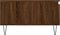 vidaXL - Salontafel - 90x60x35 - cm - bewerkt - hout - bruin - eikenkleur
