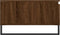 vidaXL - Salontafel - 90x60x35 - cm - bewerkt - hout - bruin - eikenkleur