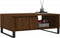 vidaXL - Salontafel - 90x60x35 - cm - bewerkt - hout - bruin - eikenkleur