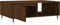 vidaXL - Salontafel - 90x60x35 - cm - bewerkt - hout - bruin - eikenkleur