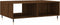 vidaXL - Salontafel - 90x60x35 - cm - bewerkt - hout - bruin - eikenkleur
