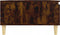 vidaXL - Salontafel - 90x60x35 - cm - bewerkt - hout - gerookt - eikenkleurig