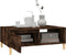 vidaXL - Salontafel - 90x60x35 - cm - bewerkt - hout - gerookt - eikenkleurig