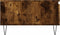 vidaXL - Salontafel - 90x60x35 - cm - bewerkt - hout - gerookt - eikenkleurig