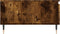 vidaXL - Salontafel - 90x60x35 - cm - bewerkt - hout - gerookt - eikenkleurig