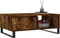 vidaXL - Salontafel - 90x60x35 - cm - bewerkt - hout - gerookt - eikenkleurig