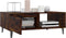 vidaXL - Salontafel - 90x60x35 - cm - bewerkt - hout - gerookt - eikenkleurig