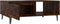 vidaXL - Salontafel - 90x60x35 - cm - bewerkt - hout - gerookt - eikenkleurig