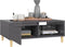 vidaXL - Salontafel - 90x60x35 - cm - bewerkt - hout - hoogglans - grijs
