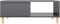 vidaXL - Salontafel - 90x60x35 - cm - bewerkt - hout - hoogglans - grijs