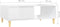 vidaXL - Salontafel - 90x60x35 - cm - bewerkt - hout - hoogglans - wit
