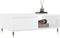 vidaXL - Salontafel - 90x60x35 - cm - bewerkt - hout - hoogglans - wit