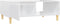 vidaXL - Salontafel - 90x60x35 - cm - bewerkt - hout - hoogglans - wit