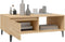 vidaXL - Salontafel - 90x60x35 - cm - bewerkt - hout - sonoma - eikenkleurig