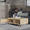 vidaXL - Salontafel - 90x60x35 - cm - bewerkt - hout - sonoma - eikenkleurig