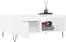 vidaXL - Salontafel - 90x60x35 - cm - bewerkt - hout - wit