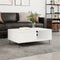 vidaXL - Salontafel - 90x60x35 - cm - bewerkt - hout - wit