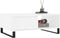 vidaXL - Salontafel - 90x60x35 - cm - bewerkt - hout - wit