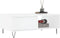 vidaXL - Salontafel - 90x60x35 - cm - bewerkt - hout - wit