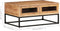 vidaXL - Salontafel - 90x60x40 - cm - massief - acaciahout