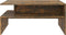 vidaXL - Salontafel - 90x60x42,5 - cm - bewerkt - hout - gerookt - eikenkleurig
