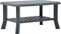 vidaXL - Salontafel - 90x60x46 - cm - kunststof - groen