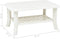 vidaXL - Salontafel - 90x60x46 - cm - kunststof - wit