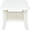 vidaXL - Salontafel - 90x60x46 - cm - kunststof - wit