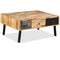 vidaXL - Salontafel - 90x65x40 - cm - massief - gerecycled - teakhout