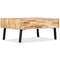 vidaXL - Salontafel - 90x65x40 - cm - massief - gerecycled - teakhout