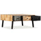 vidaXL - Salontafel - 90x65x40 - cm - massief - gerecycled - teakhout