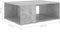 vidaXL - Salontafel - 90x67x33 - cm - bewerkt - hout - betongrijs