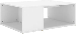vidaXL - Salontafel - 90x67x33 - cm - bewerkt - hout - wit