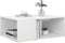 vidaXL - Salontafel - 90x67x33 - cm - bewerkt - hout - wit