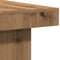 vidaXL - Salontafel - 90x90x28 - cm - bewerkt - hout - artisanaal - eikenkleur