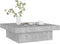 vidaXL - Salontafel - 90x90x28 - cm - bewerkt - hout - betongrijs