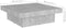 vidaXL - Salontafel - 90x90x28 - cm - bewerkt - hout - betongrijs