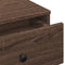 vidaXL - Salontafel - 90x90x28 - cm - bewerkt - hout - bruin - eikenkleur