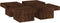 vidaXL - Salontafel - 90x90x28 - cm - bewerkt - hout - bruin - eikenkleur