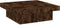 vidaXL - Salontafel - 90x90x28 - cm - bewerkt - hout - gerookt - eikenkleurig