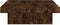 vidaXL - Salontafel - 90x90x28 - cm - bewerkt - hout - gerookt - eikenkleurig