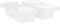 vidaXL - Salontafel - 90x90x28 - cm - bewerkt - hout - hoogglans - wit