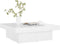 vidaXL - Salontafel - 90x90x28 - cm - bewerkt - hout - hoogglans - wit