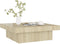 vidaXL - Salontafel - 90x90x28 - cm - bewerkt - hout - sonoma - eikenkleurig