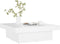 vidaXL - Salontafel - 90x90x28 - cm - bewerkt - hout - wit